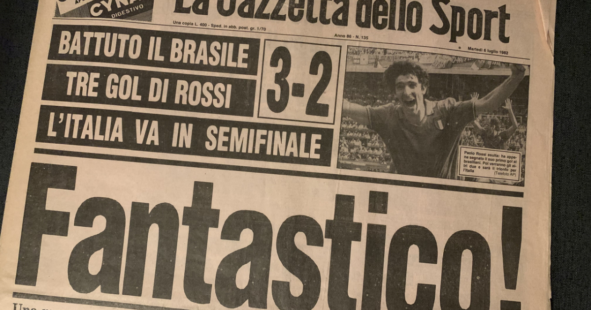 Gazette Dello Sport 6 Juillet 1979 Paolo Rossi-Vicenza-Bjorn Borg Gazette Dello Sport 6 Juillet 1979 Paolo Rossi-Vicenza-Bjorn Borg