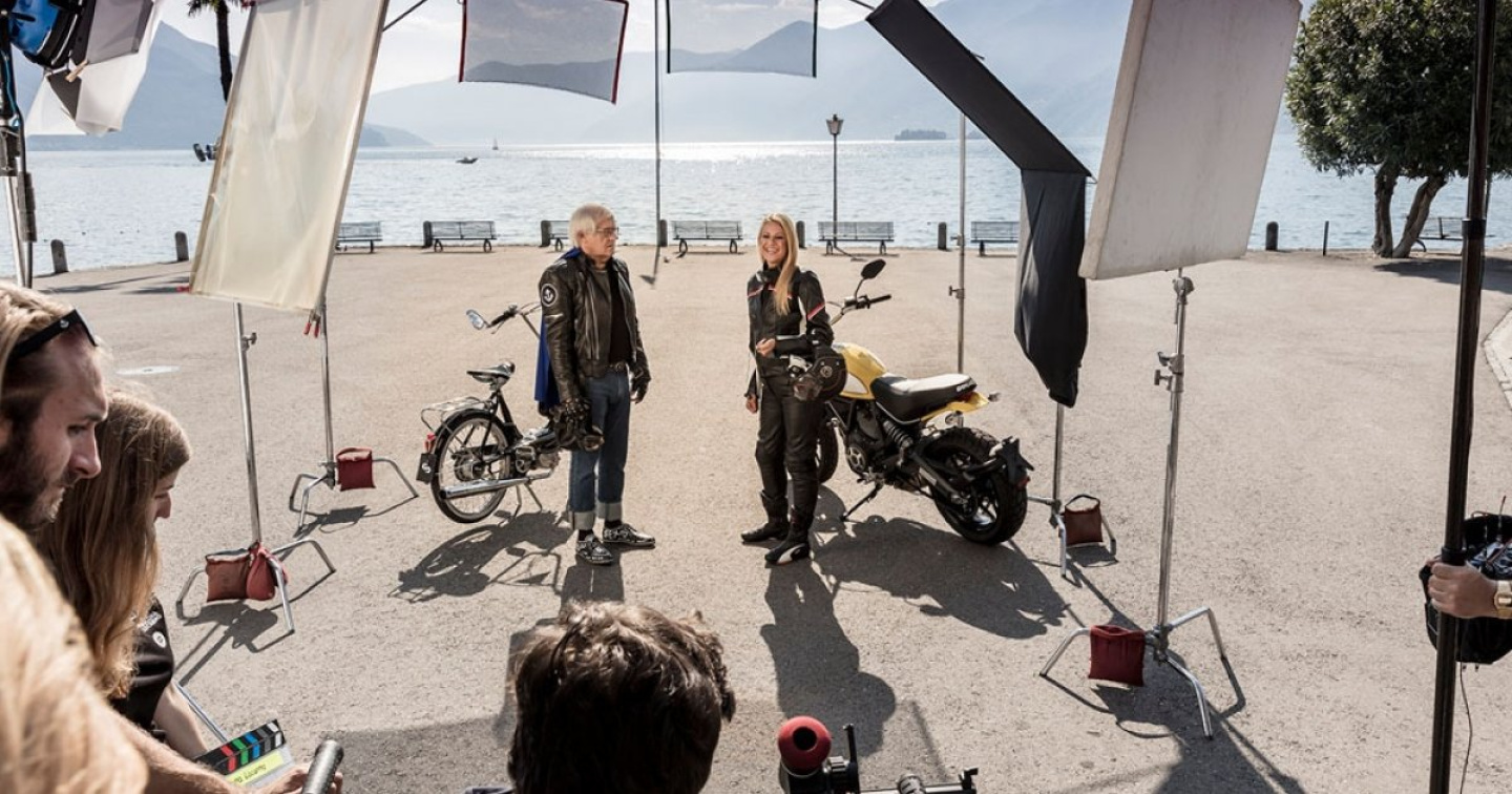 Christa Rigozzi e Gilbert Gress testimonial per Ascona-Locarno