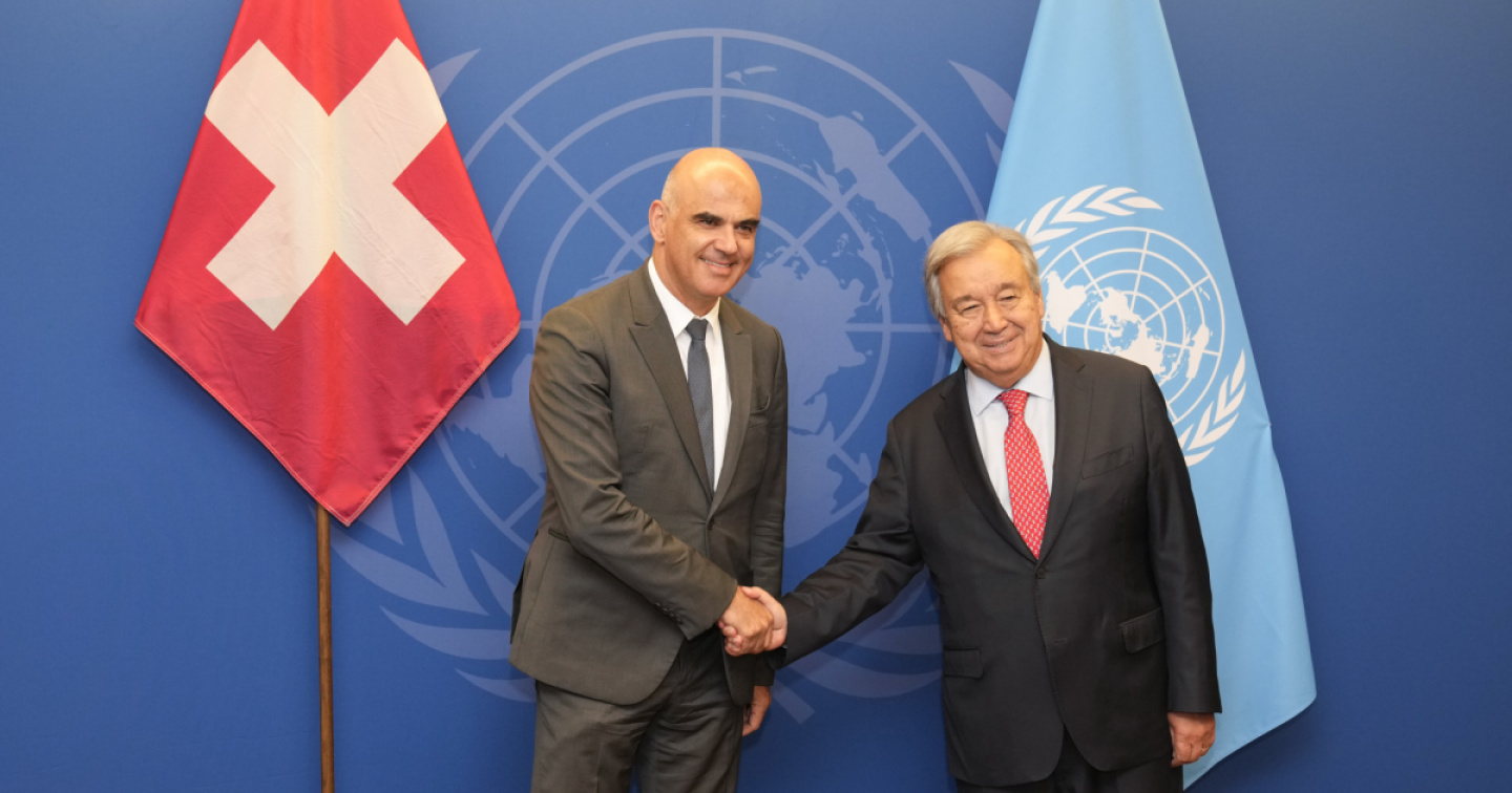 Berset all’Onu: piccoli progressi possibili malgrado le crisi