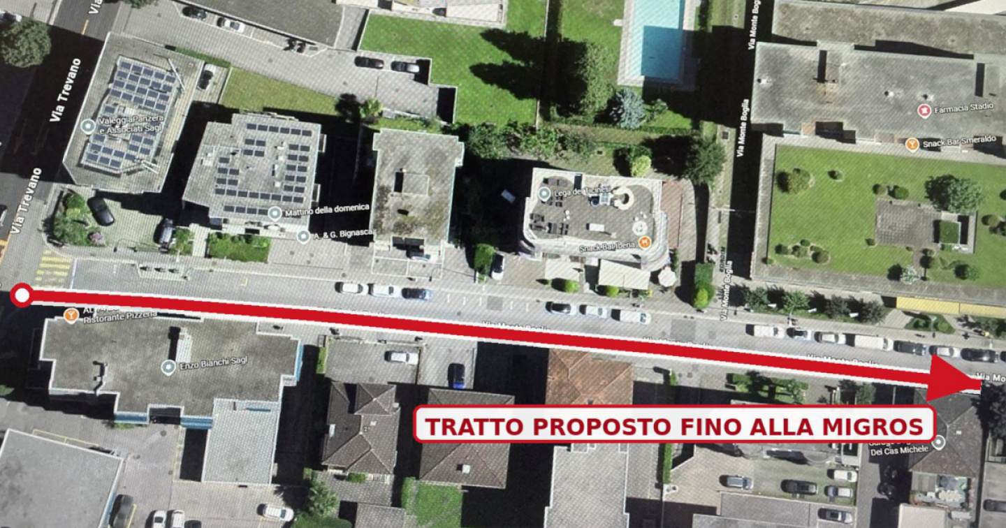 Una parte di via Monte Boglia, diventi via Bignasca