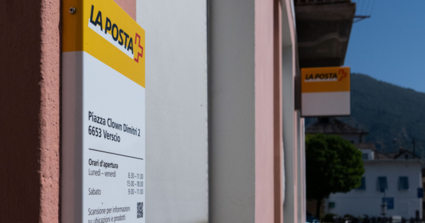 La filiale postale di Verscio si sposta al Centro di Cavigliano
