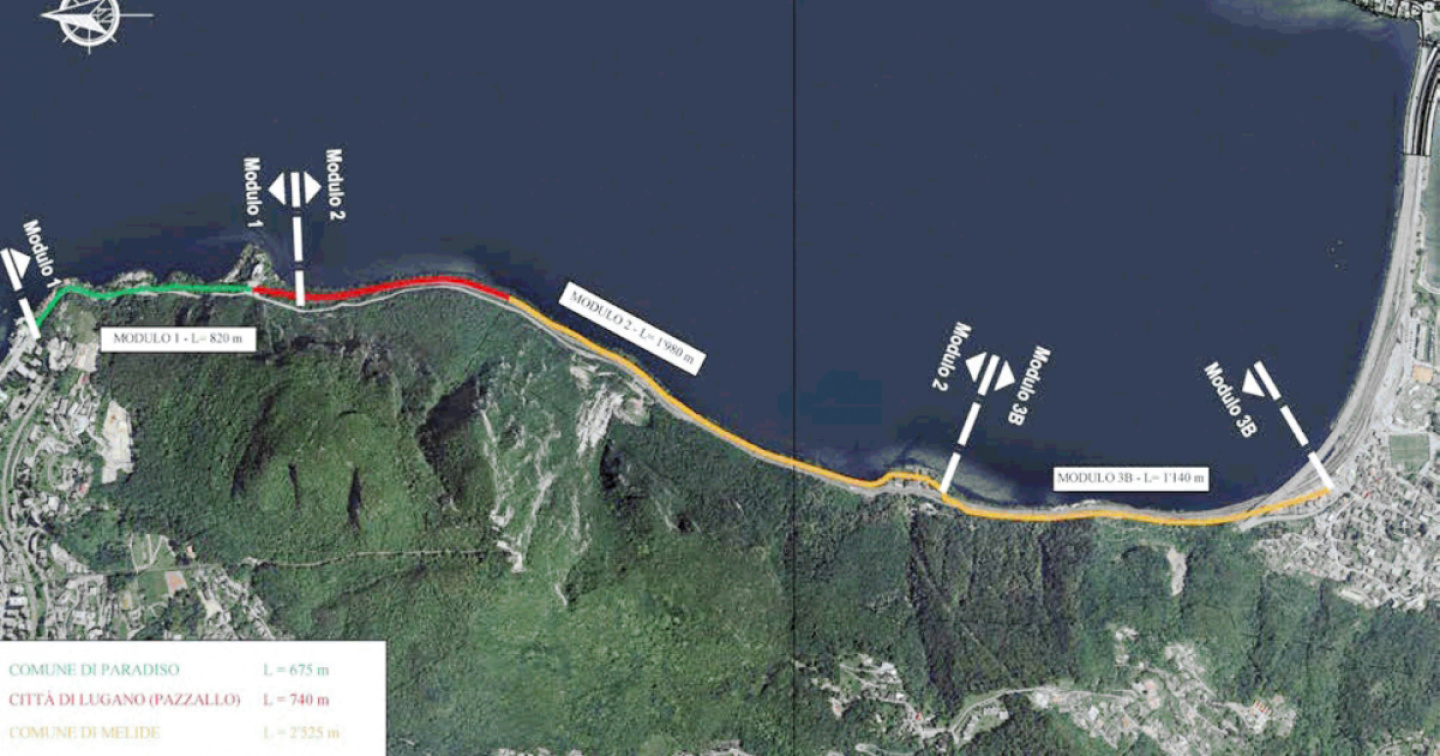Ciclopista Melide-Paradiso in cerca di una via d'uscita