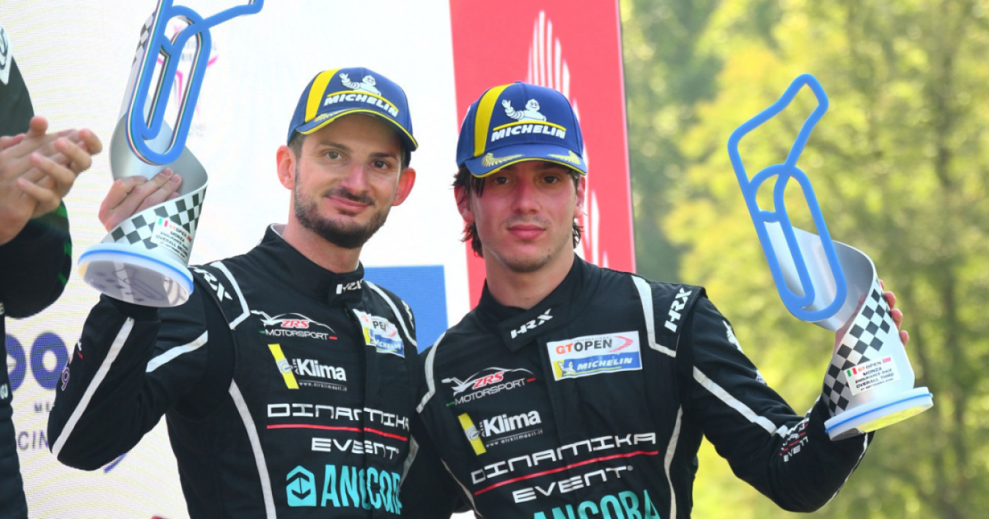 Alex Fontana sul podio di Monza nella GT Open 500