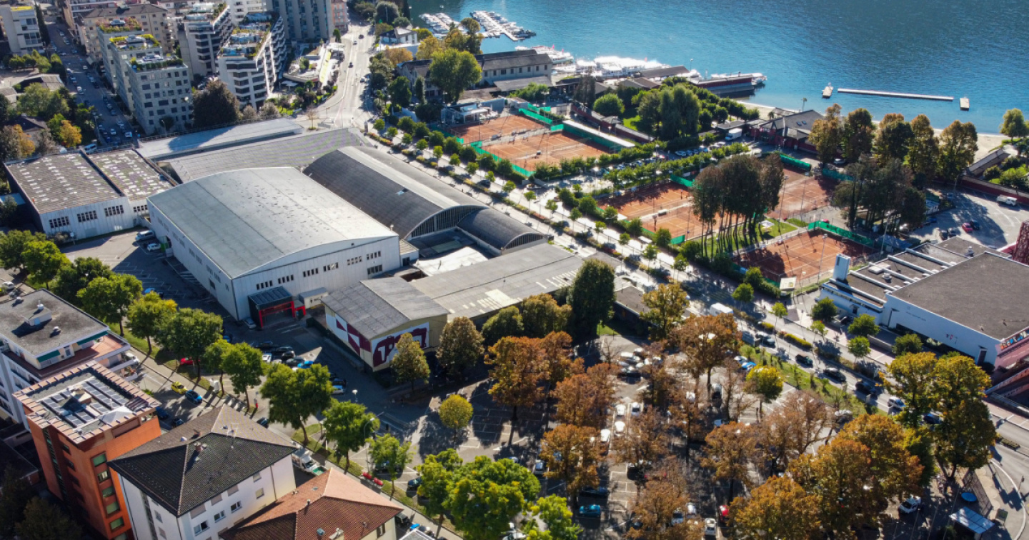 Un parco al posto dei campi da tennis al Campo Marzio di Lugano